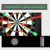 QCHIAN Non-Slip Darts Mat with Throwing Lines, Professional Rubber Dart Carpet Dart Floor Mat, Suitable for Indoor Halls, Rooms, Bars, Dart Courts, 118 X26in (Color : Black) view 3