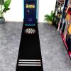 QCHIAN Non-Slip Darts Mat with Throwing Lines, Professional Rubber Dart Carpet Dart Floor Mat, Suitable for Indoor Halls, Rooms, Bars, Dart Courts, 118 X26in (Color : Black) view 4