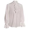 IWQBQ Men's Pirate Shirt Renaissance Victorian Blouse Medieval Vampire Top with Ruffled Collar(Z3241,M) view 2