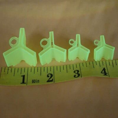 160 FISHING TREBLE HOOK SAFETY PLASTIC COVER #1,2,3,4 FLUORESCENT YELLOW 40 EACH for Toothy Critters, Rigging Baits and Lures for Saltwater & Freshwater.