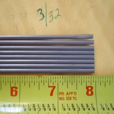 20 PCS. STAINLESS STEEL ROUND ROD 302, 3/32" (.093") (2.38MM.) X 8" LONG for Toothy Critters, Rigging Baits and Lures for Saltwater & Freshwater.