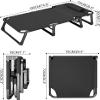 CNAOHGHN Folding Camping, Portable Outdoor Bed Heavy Duty Sleeping s for Camp, Wide Sleeping s view 2