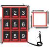 AOLIGEIJS Adjustable Strike Zone Target for Baseball Net,Numbered Pitching Pad,Baseball Softball Target,Practice Throwing and Hitting with Accuracy,for 6x6,7x7 or 8x8 Foot Nets view 1