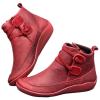 Ladmiple Cowgirl Boots Women Short Black Cowgirl Boots Ankle Boots for Women Round Toe Western Cowboy Boots Fashion Casual Combat Short Booties High Top Walking Shoes view 1