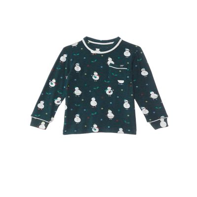 CHASER Boy's Snowman Fun Top (Toddler/Little Kids) Pine 5 Little Kid