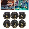 AMONIDA Pool Cue Tips, 6PCS Pool Cue Tips Professional Pool Cue Tips Replacement Billiard Pool Cue Tips Replacement Multi Layers Billiard Pool Cue Tips Replacement for Pool Cues and Snooker 14mm view 3