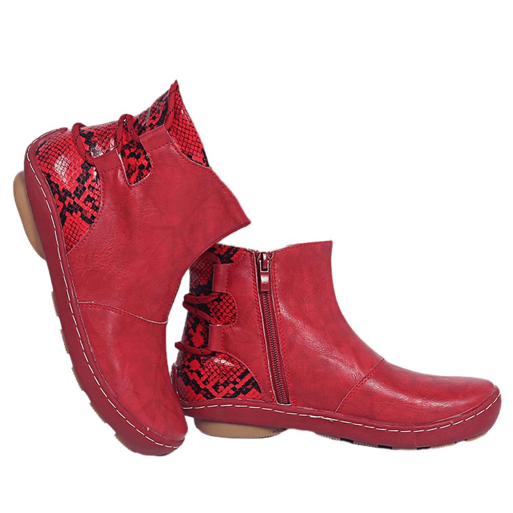 Ladmiple Cowboy Boots For Women Square Toe American Flag Women's Cowboy Boots Western Fashion Ankle Cowgirl Boots Combat Short Booties Round Toe High Top Casual Walking Shoes