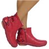Ladmiple Cowboy Boots For Women Square Toe American Flag Women's Cowboy Boots Western Fashion Ankle Cowgirl Boots Combat Short Booties Round Toe High Top Casual Walking Shoes view 2