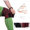 ZFish Bandages, Knee Pads, Athletic Straps, Suitable for Gym Weight Lifting, Squatting, Strength Training, Basketball, Etc. blackandredstripes view 2
