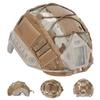 FAST Tactical Helmet Protective Cover,Airsoft Paintball Military 500D Nylon Camouflage Cloth Adjustable Elastic Fixed Straps Helmet Cover (CP)