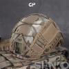 FAST Tactical Helmet Protective Cover,Airsoft Paintball Military 500D Nylon Camouflage Cloth Adjustable Elastic Fixed Straps Helmet Cover (CP) view 2