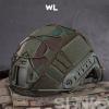 FAST Tactical Helmet Protective Cover,Airsoft Paintball Military 500D Nylon Camouflage Cloth Adjustable Elastic Fixed Straps Helmet Cover (WL) view 2