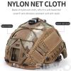 FAST Tactical Helmet Protective Cover,Airsoft Paintball Military 500D Nylon Camouflage Cloth Adjustable Elastic Fixed Straps Helmet Cover (WL) view 3