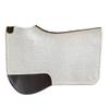 100% Wool Felt Western Horse Saddle Pad 3/4" or 1" Thick with Wear Leather Contoured Moisture Wicking 006 (3/4 Inch, 30" x 30") view 1