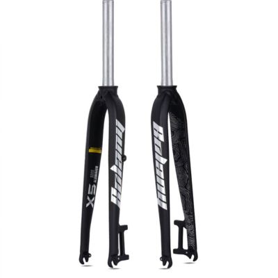 ZECHAO Suspension Fork Bike Front Ultralight Aluminum Alloy,26 27.5 29in Hard Fork Mountain Bike Road Bike Disc Brake Fork Outdoor (Color : Black, Size : 26inch)