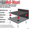 Better Display Cases Acrylic Full Size Football and Mini Helmet Display Case with Mirror Case, White Risers, Wall Mount and Clear Base 19.25" x 8.25" x 8" (B47/A103) view 4