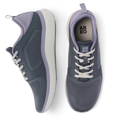 ABEO MXV Cruise Walking Shoes Women | Orthopedic Sneakers for Women | Ball of Foot Cushions for Women | Metatarsalgia Shoes | Plantar Fasciitis Relief Grey Knit, 6 Medium