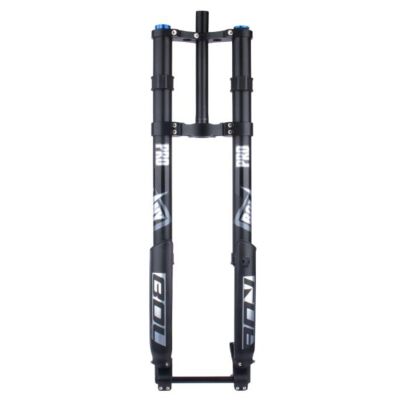ZECHAO Air Mountain Bike Suspension Forks,26/27.5/29inch Inverted Fork 160mm Travel DH Speed Drop Double Shoulder 15 * 150mm Thru Axle Fork Outdoor (Color : Black, Size : 26inch)