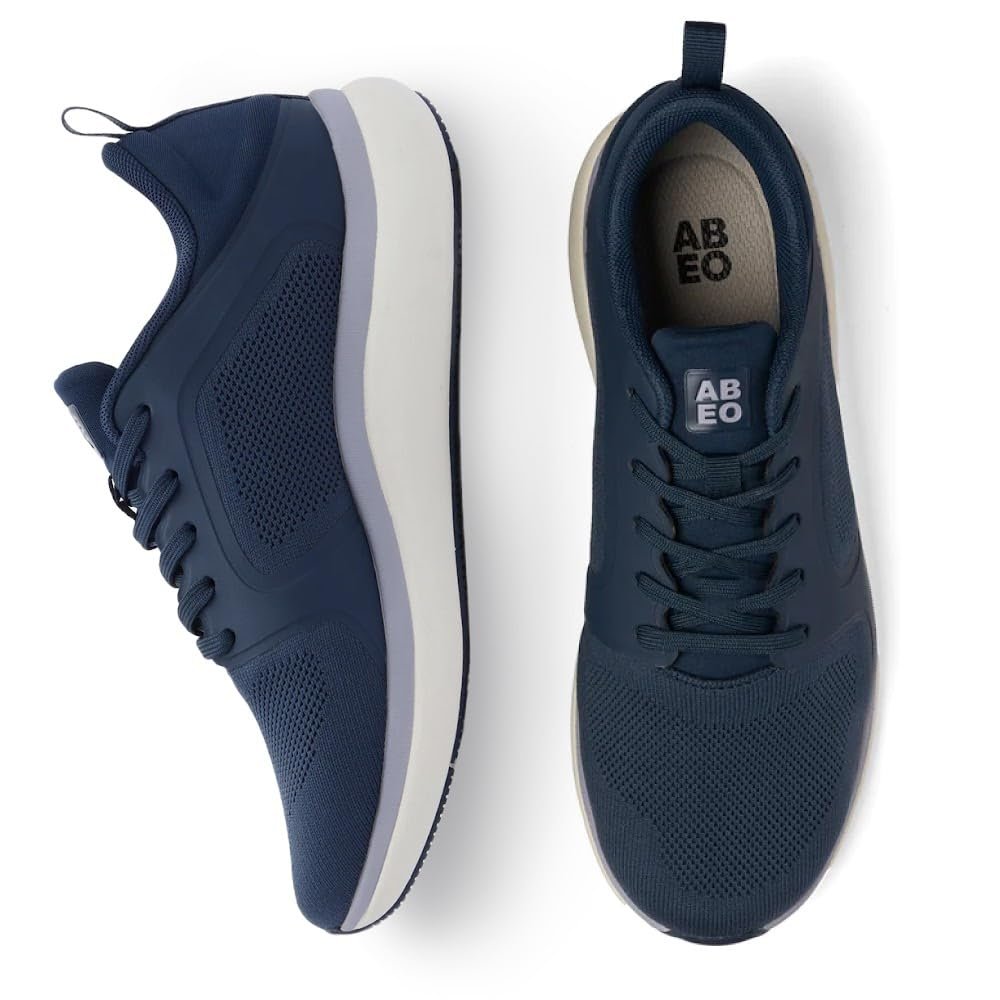 ABEO MXV Cruise Walking Shoes Women | Orthopedic Sneakers for Women | Ball of Foot Cushions for Women | Metatarsalgia Shoes | Plantar Fasciitis Relief Navy Knit, 6 Medium