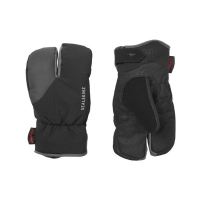 Barwick Waterproof Extreme Cold Weather Cycle Split Finger Glove | Black | Large