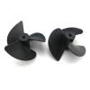 OLOONG Boats 2mm Shaft 3-Blades Propellers RC Model Boat Wearproof 40mm Diameter Nylon Paddle RC Ship Paddle Supplies 91AE Ship's Supplies view 3