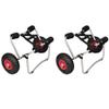 GOLINPEILO 2pcs Kayak Cart Aluminum for Canoe Boat Carrier Dolly Trailer Trolley Transport Cart Boat Wheel -AA view 1
