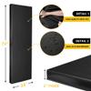 Gym Wall Pads, Protective Wall Padding for Gym, Boxing, Garage, Basement, Kids Playroom, Basketball Court Wall-Mounted Hoop, 2" Thick Wall Cushion Mat Black, Durable & Easy Cleaning, 2FTx6FT/PCS view 2