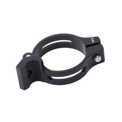 catazer Aluminium Alloy Bicycle Front Derailleur Adjustable Braze On Adapter for Clamp 31.8mm/ 34.9mm - Compatible with Shimano Sram (Black,31.8mm)