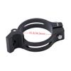 catazer Aluminium Alloy Bicycle Front Derailleur Adjustable Braze On Adapter for Clamp 31.8mm/ 34.9mm - Compatible with Shimano Sram (Black,31.8mm) view 2