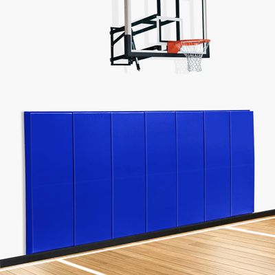 Gym Wall Pads, Protective Wall Padding for Gym, Boxing, Garage, Basement, Kids Playroom, Basketball Court Wall-Mounted Hoop, 2" Thick Wall Cushion Mat Blue, 2FTx6FT/PCS