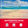 YUXUXU Professional Beach Volleyball Lines for Sand 30'X60'-2 Inch, Highly Visible, All-Weather, with Stainless Anchors & Sand Bags - Official Court, Black and Red view 3