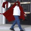 Bane Medieval Gothic Hooded Cardigan - Wine Red Long Length Drape Cape Kimono Outwear Street Fashion view 2