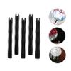IMIKEYA Natural Wood Grain Design Fan Handles Chinese Decor Lacquer Fan Bulk Pack view 4