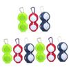 Kisangel 9pcs Golf Ball Markers Portable Ball Case Keyring Holder Carry Net Bag view 1