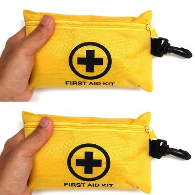 2 Packs 151 Pcs First Aid Kits Small for Survival Emergency Trauma Military Tactical Medical School Office Home Hunting Camping Hiking Fishing IFAK EMT Bag