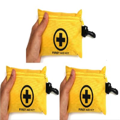 3 Packs 151 Pcs First Aid Kits Small for Survival Emergency Trauma Military Tactical Medical School Office Home Hunting Camping Hiking Fishing IFAK EMT Bag