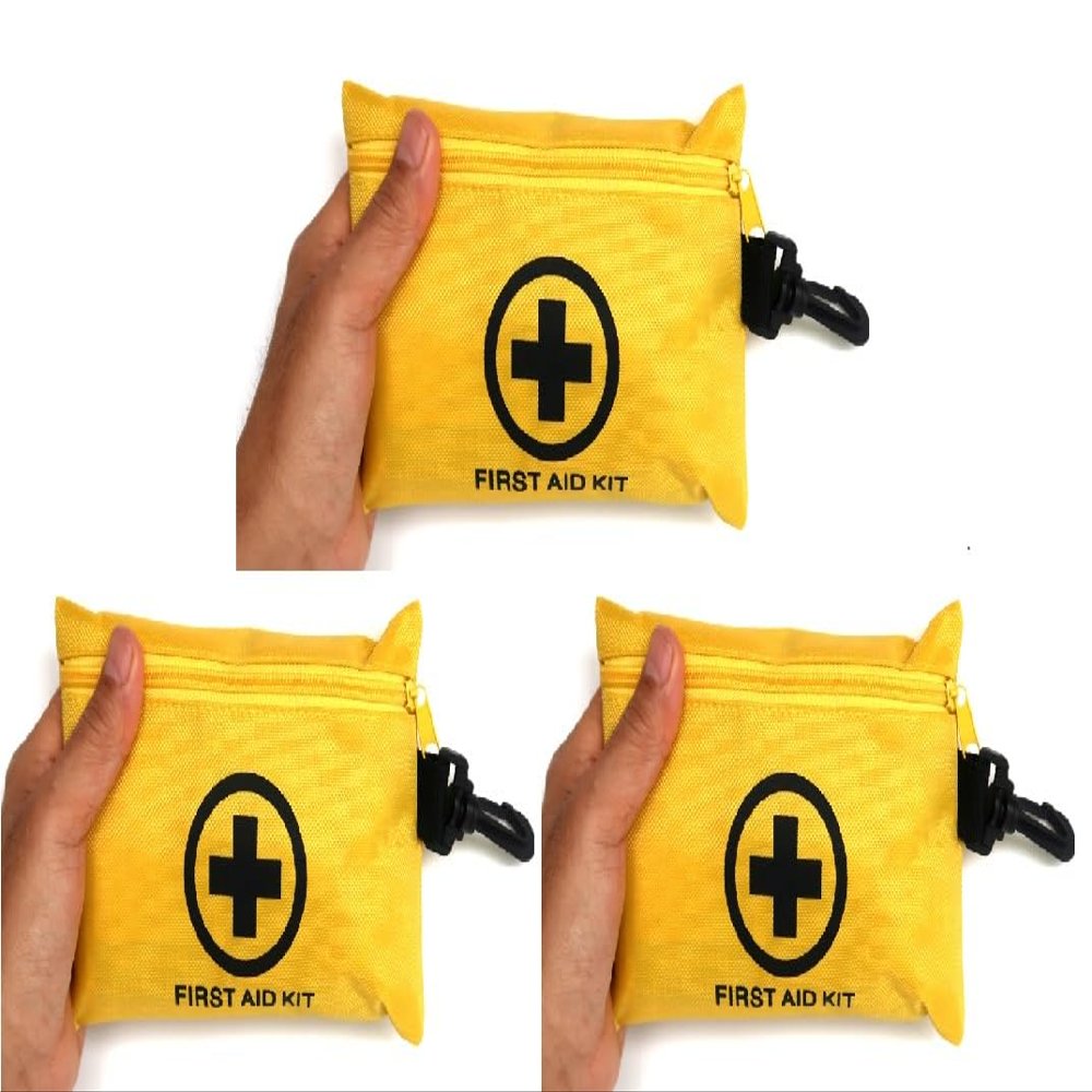 3 Packs 151 Pcs First Aid Kits Small for Survival Emergency Trauma Military Tactical Medical School Office Home Hunting Camping Hiking Fishing IFAK EMT Bag