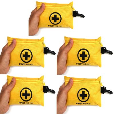 5 Packs 151 Pcs First Aid Kits Small for Survival Emergency Trauma Military Tactical Medical School Office Home Hunting Camping Hiking Fishing IFAK EMT Bag