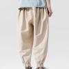 DAZLOR Mens Hip Hop Harem Pants Japanese Baggy Drop Crotch Wide Leg Joggers Summer Casual Loose Boho Hippie Yoga Beach Pants view 2