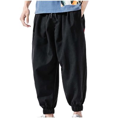 DAZLOR Mens Hip Hop Harem Pants Japanese Baggy Drop Crotch Wide Leg Joggers Summer Casual Loose Boho Hippie Yoga Beach Pants