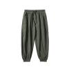 DAZLOR Mens Hip Hop Harem Pants Japanese Baggy Drop Crotch Wide Leg Joggers Summer Casual Loose Boho Hippie Yoga Beach Pants view 3