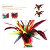 BESPORTBLE 4pcs Hand-Made Jianzi Kick Shuttlecocks for Foot Exercise and Entertainment Games High Chicken Jianzi for Fun view 3