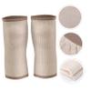 Healifty 2pcs Cashmere Knee Support Sleeve - Warmth for Running Hiking Thicken Protector for Outdoor Sports Unisex Design Light Tan view 2