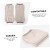 Healifty 2pcs Cashmere Knee Support Sleeve - Warmth for Running Hiking Thicken Protector for Outdoor Sports Unisex Design Light Tan view 4