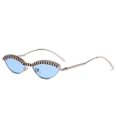 XLUMIO Sunglasses Ladies Party Ladies Glasses Rhinestone Season Eyewear,C6,one size
