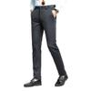  Fleece Lined Dress Pants Men New Slim Fit Cut Flat-Front Trousers (38, Fleece-Lined Grey) view 1