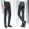  Fleece Lined Dress Pants Men New Slim Fit Cut Flat-Front Trousers (38, Fleece-Lined Grey) view 4