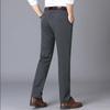  Fleece Lined Dress Pants Men New Slim Fit Cut Flat-Front Trousers (30, Fleece-Lined Grey) view 2
