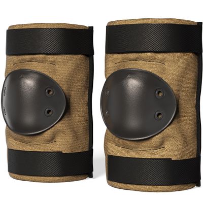 Paclord PRO Tactical Style Multi-Level Protection Elbow Pads, Medium Size, Coyote Brown, 1 Pair - Hard Cap & Adjustable Grip for Free Movement - All Day Comfort, Made in USA