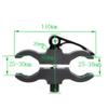 Calitte Flashlight Scope Mount Quick Release Mount for Hunting LED Light Flashlight Scope Torch Laser Scope Sight Telescope Diameter 25mm-30mm (2 Pack) view 2